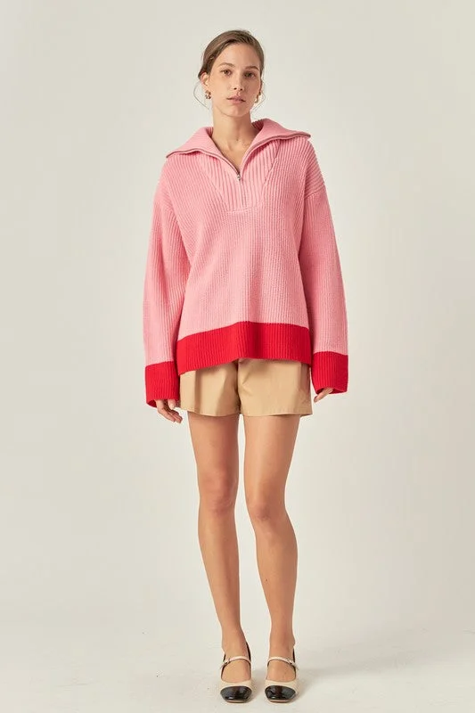 All-Day Wear Louanne Contrast Pullover