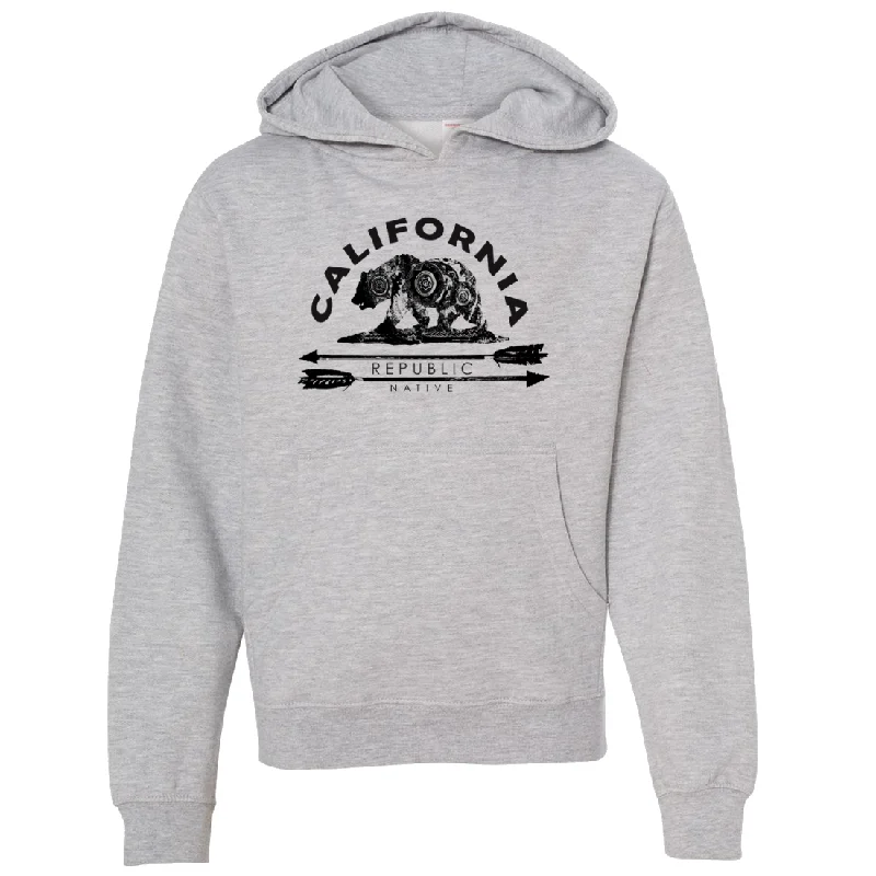 Trendy Wear California Arrow Bear Premium Youth Sweatshirt Hoodie