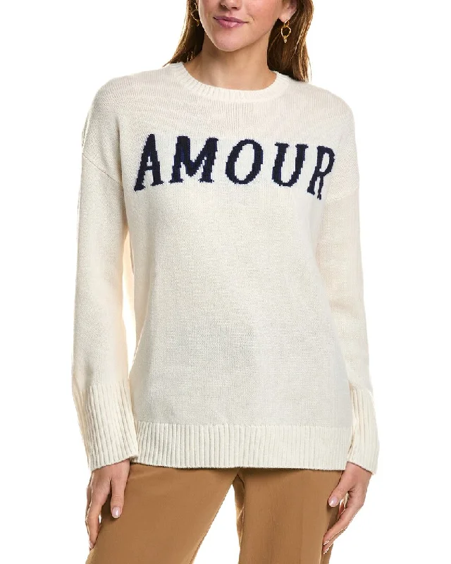 Exquisite Details Kier + J Amour Wool & Cashmere-Blend Sweater