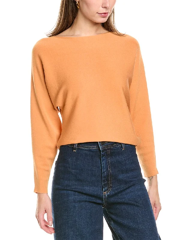 American Style Lafayette 148 New York Asymmetric Dolman Cashmere-Blend Sweater
