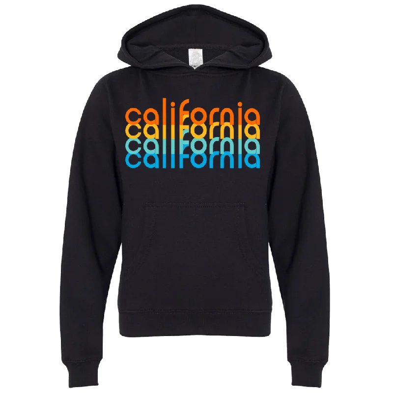 Classic Color California Rainbow Stack Premium Youth Sweatshirt Hoodie