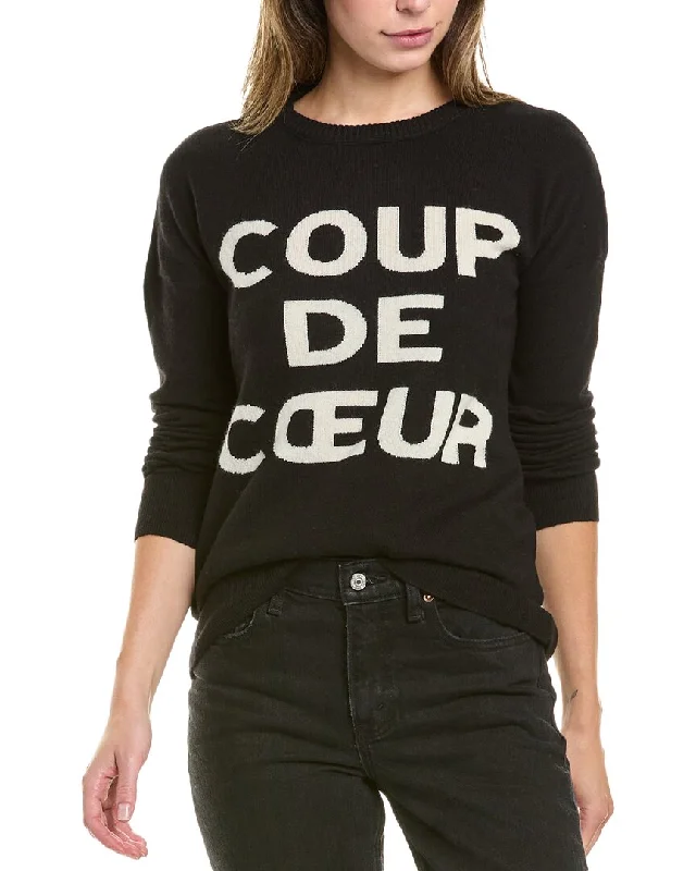 Classic Style Zadig & Voltaire Gaby Coup De Cœur Intarsia Wool & Cashmere-Blend Sweater