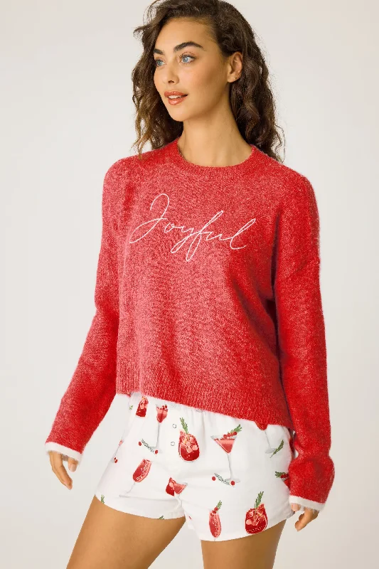 Economic Outlook Joyful Snuggle Sweater