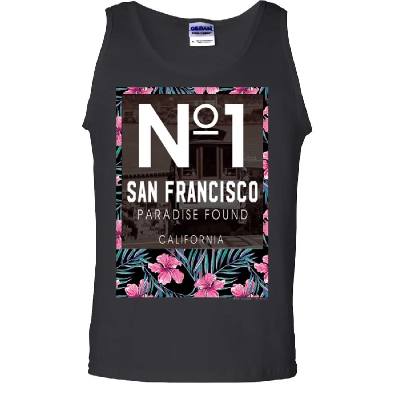 Slightly Flared Design San Francisco No. 1 Paradise Found California Asst Colors Tank Top