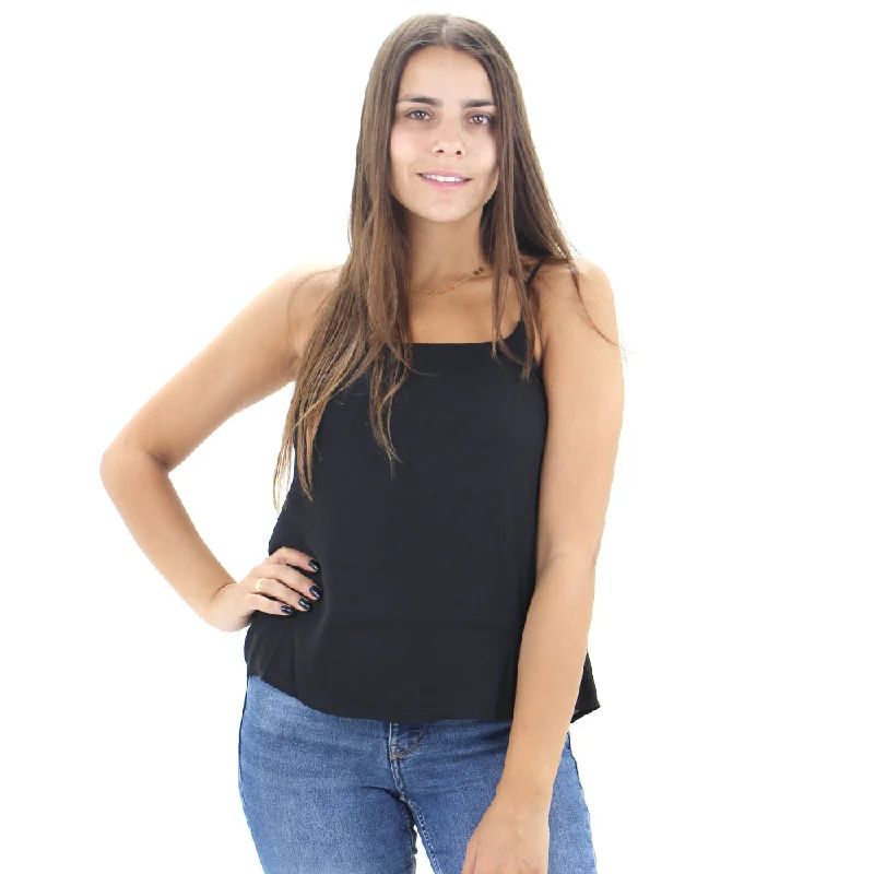 Comfortable Sweaters Women's Sleeveless Solid Top,Black
