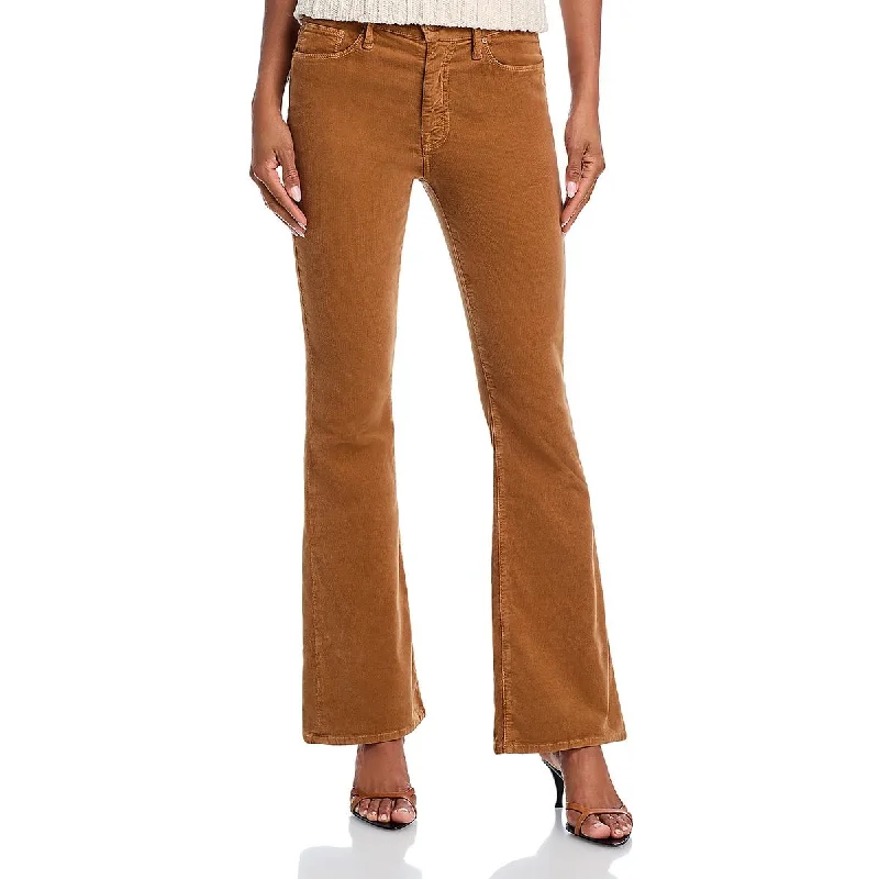 Classic Series Womens High Rise Corduroy Flared Jeans