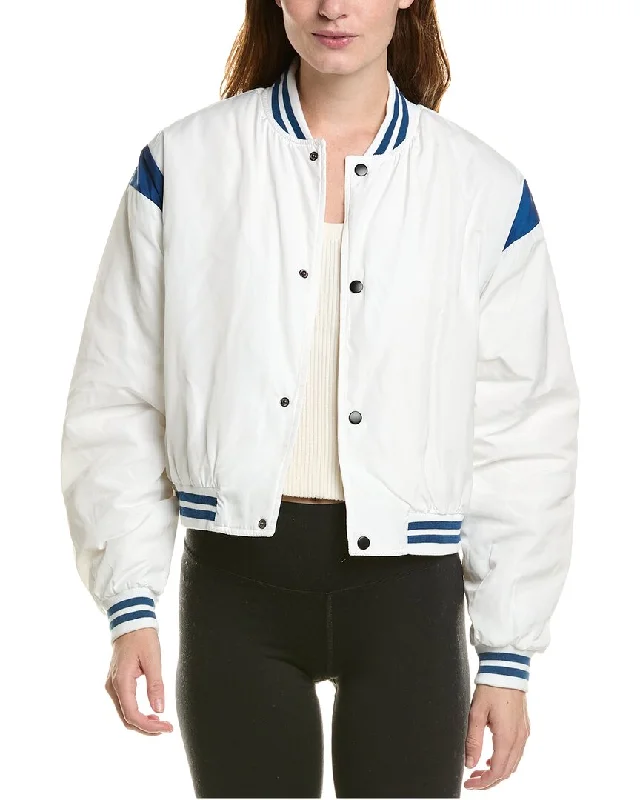 Sports Design IVL Collective Cropped Varsity Bomber Jacket