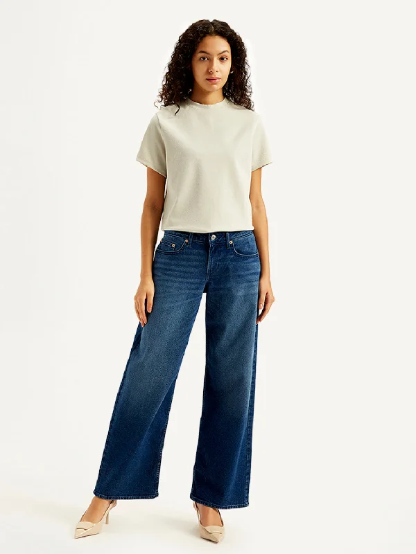 Stylish Casuals Women's Low Rise Loose Fit Blue Jeans